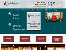 Tablet Screenshot of familyeyecareassociates.com